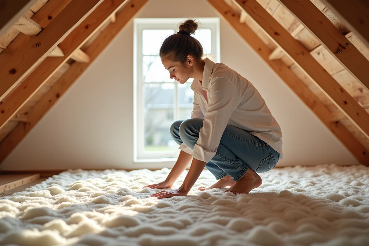 Jeune femme posant de l